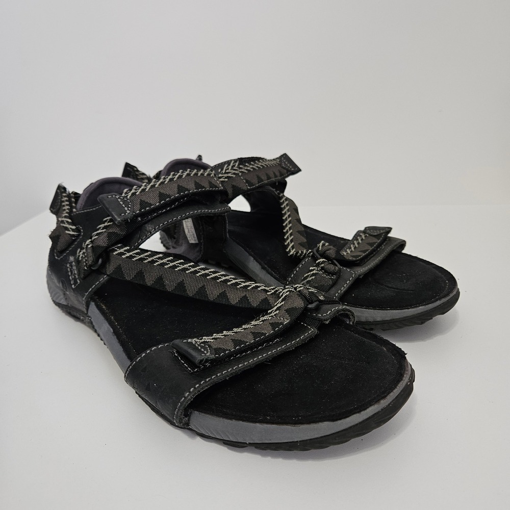 Merrell Terrant Strap Sandals Size 12 Black Geometric Convert Resort Beach